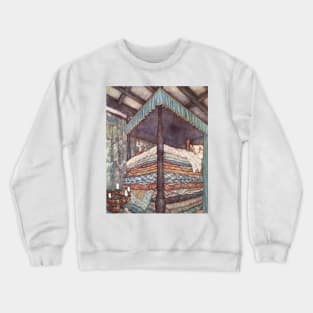 The Real Princess by Edmund Dulac Crewneck Sweatshirt